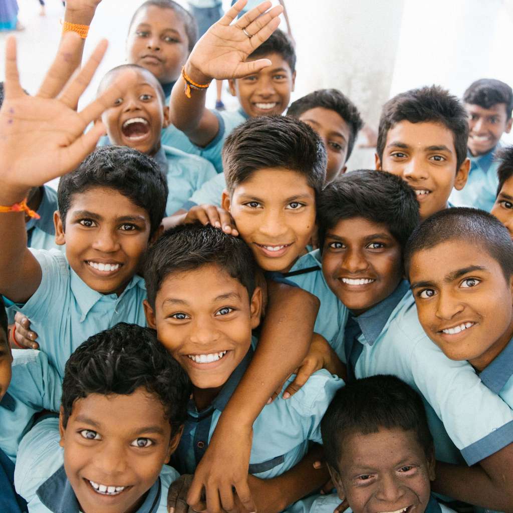 group of happy TEFL students