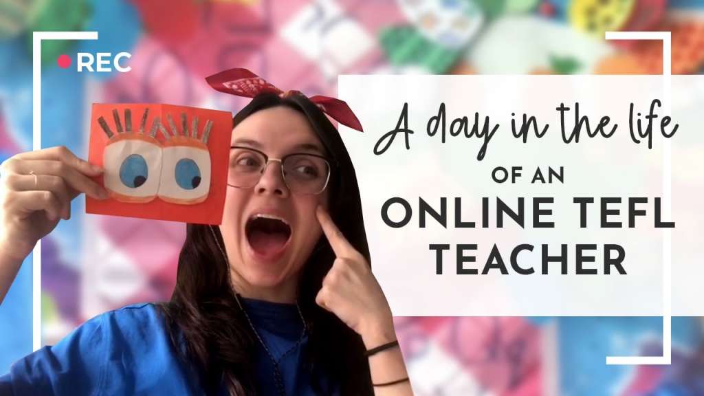 girl teaching english online video thumbnail