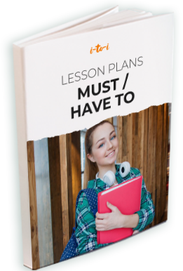 must/ have to lesson plan brochure mockup