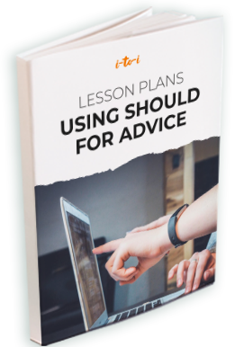 should for asking advice lesson plan ebook mockup