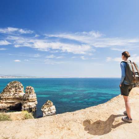 Man overlooking sea