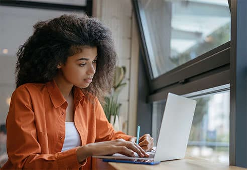 Woman on laptop