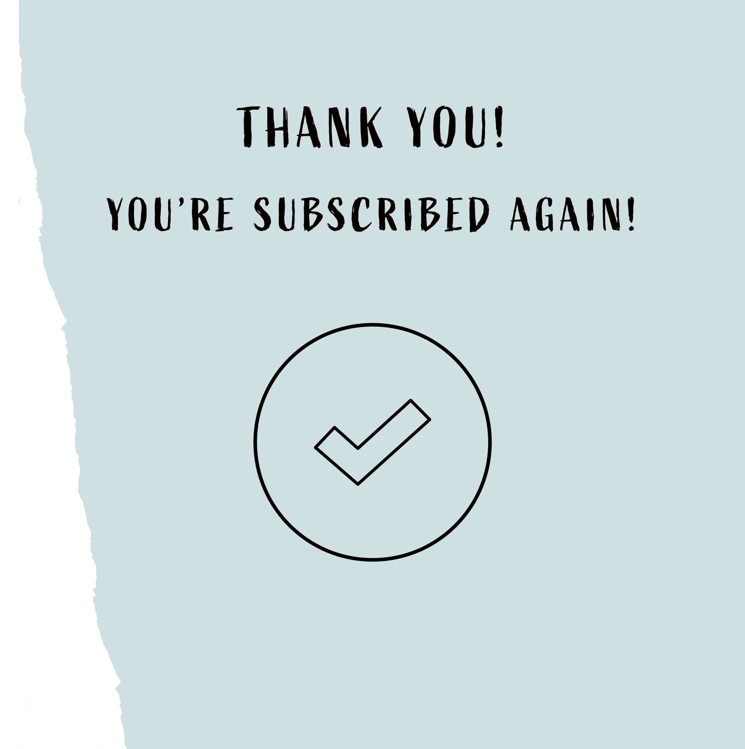 You're subscribed!