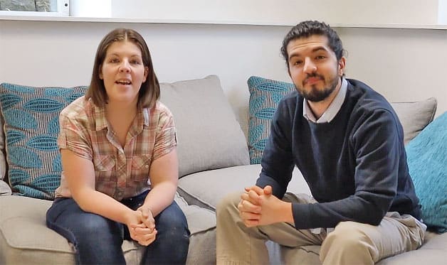 Emily and Sahm, TEFL tutors