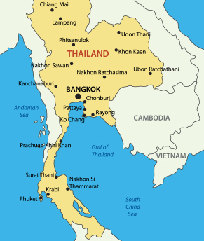 Map of Thailand