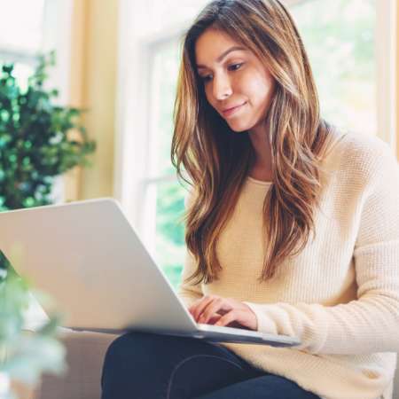 woman on laptop