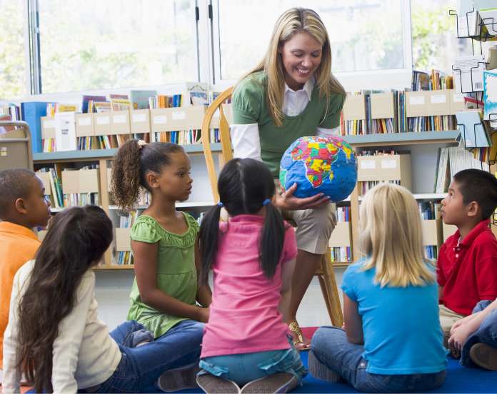 TEFL teacher in classroom