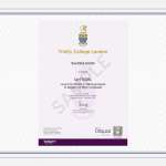 Trinity Certificate