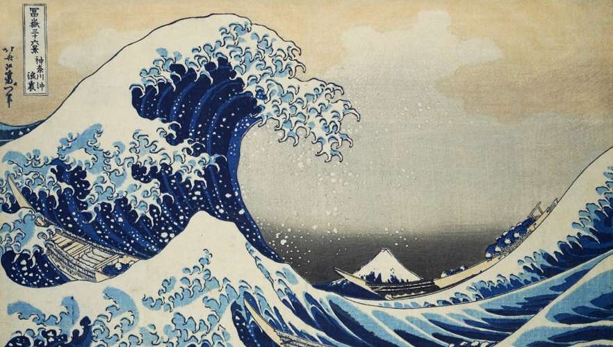 the great wave off kanagawa painting