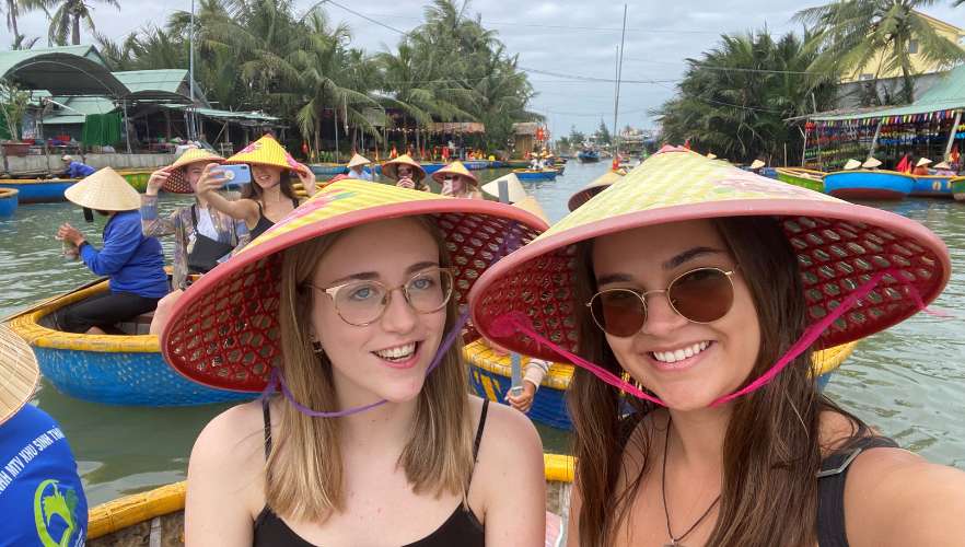 erica and friend in vietnam