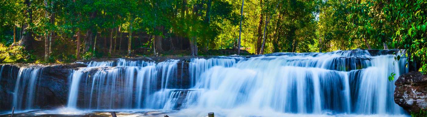 cambodian waterfall